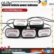 OLINI Battery Capacity Indicator 36V48V60V72V Scooter E-Bike  Meter Tester
