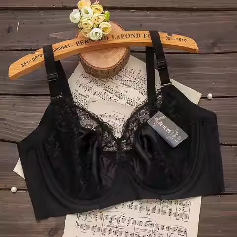 Ltra-Thin Women Lace Underwear Non-Padded Unlined Lingerie Plus Size Bra Female Bra And Panty B C D 