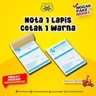 Print Note 1 Layer Print 1 Color Note