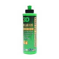 3D ACA 500 X-Tra Cut Compound 8oz - Step 1 Cutting Compound with Wool/Foam Pad, Cuts P1000 or Finer