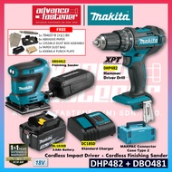 SUPER VALUE MAKITA 18V LXT Combo Set ( DHP482 Cordless Hammer Driver Drill + DBO481 Cordless Finishing Sander )