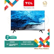 TCL Full HD Android Smart TV (32 Inch) LED HDR10 Android AI TV 32S65A