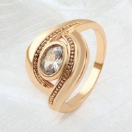 18K Gold Color Ring Size 6 CX123