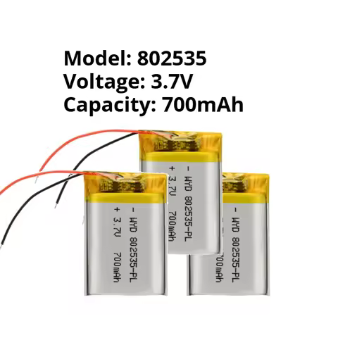 802535 Rechargeable Polymer Lithium Battery 3.7V 700mAh for Bluetooth Headphones Toys High Battery C