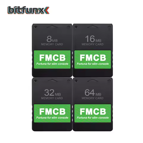Bitfunx Fortuna FMCB Free McBoot Memory Card for Sony Playstation 2 PS2 Slim Game Console