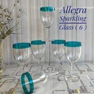 Tupperware Allegra Sparkling Glass Wine 4pcs