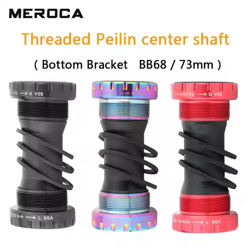 MEROCA BSA Ceramic Bottom Bracket for Mountain Road Bikes Is Suitable for 68-73mm BCI.37-24T 24MM Bi