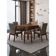 Solid Wood Mahjong Machine Dining Table Dual-Use New Style 2024 New Chinese Style Dining Mahjong Int