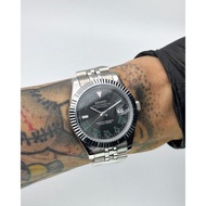 【Black Wimbledon DateJust 41mm】 Custom Seiko Mod Automatic Watch | Jam Tangan Automatik