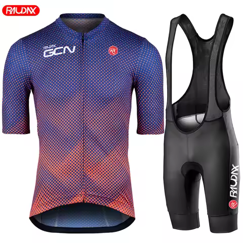 Raudax Gcn Cycling Jersey Set 10 styles Short Sleeve Breathable MTB Bike Cycling Clothing Maillot Ro