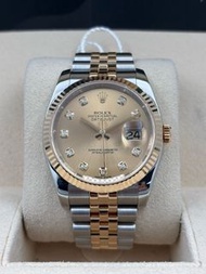 二手 USED  ROLEX 勞力士 DATEJUST 116233 金色鑽石字 2017年2月 全套 FULL SET