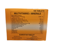 EURIVIT Multivitamins + Mineral 100tablets