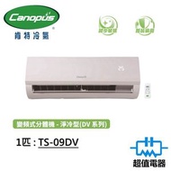 肯特冷氣 - TS-09DV 1匹變頻式分體機[淨冷型]