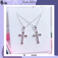 S925 Quiin Silver Chain/Necklace - Cross for women 1016D