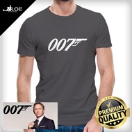 🔥 Baju Tshirt James Bond 007 100% Cotton + Plus Size