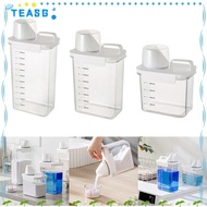 TEASG Detergent Dispenser, Airtight Transparent Washing Powder Dispenser, Multi-Purpose Plastic with Lids Laundry Detergent Storage Box Laundry Room Accessories