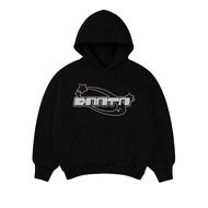 HITAM Dominate Labs Pullover Hoodie Y2k Black