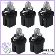 LAYOR 5pcs Dashboard Indicator Light Blub, Light Color: Yellow Plastic DC 12V 1.2W T5, Sturdy 23x13m