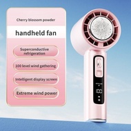 New Xiaomi Semiconductor Refrigeration Handheld Fan 100 Speed Fan Rechargeable Turbo Fan 4000mah Por