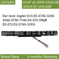 AS16A5K AS16A7K AS16A8K Battery For Acer Aspire E15 E5-475G 523G 553G 575G 774G E5-575-59QB E5-575 E