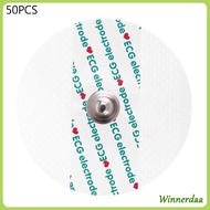 WINN 50x Set Practical Disposable Electrode Pad for ECG EKG Electrodes Heart Monitor