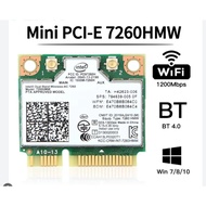 Intel USED Wireless-n 7260 7260hmw Bn Half Mini Pci-e Bluetooth Bt Wireless Wifi Card 802.11 B G N