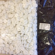 11mm black-white 2-hole shirt buttons