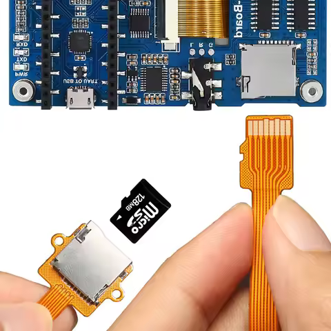 TF Card Female to TF Micro TF Male (TF to TF) Flexible Memory Card Extension Cable Extender Adapter 