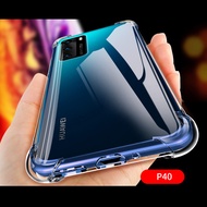 Casing Huawei P40 Shockproof Case Huawei P30 P20 Mate 30 20 Pro Lite Silicone Phone Case Back Cover