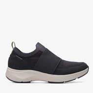 Sepatu Sneaker Wanita Wave2.0 Step. Black Nubuck/Textile Combi Ori