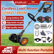 Mesin Rumput Bateri 1298/998VF Lawn Mower Rechargeable Grass Cutter Cordless Grass Trimmer Electric 