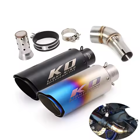 For Yamaha YZF-R3 R3 R25 MT-03 Motorcycle Exhaust System Mid Connect Pipe Slip On Muffler Escape Tip