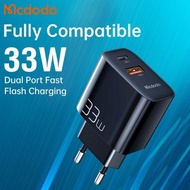 Mcdodo Dual Output Usb Charger Adapter + Pd Type C Fast 33W Ch-0921