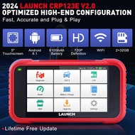 LAUNCH X431 CRP123E V2.0 4 System Diagnostic Tool ABS SRS ENG AT 7 Resets Full OBD2 Functions Batter