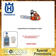 HUSQVARNA 445 CHAINSAW 20  BAR (HUSQVARNA HARD NOSE BAR TIP)-oringinal