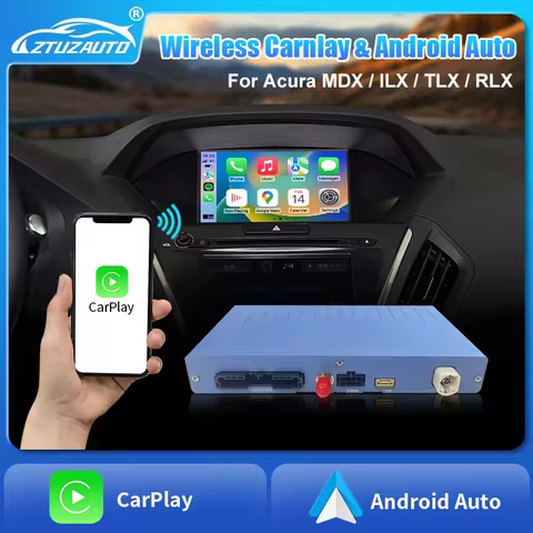 Car Ai Box Wireless Carplay Android Auto For Acura YD3 MDX TLX ILX RLX 2014-2018 Dual Screen Origina