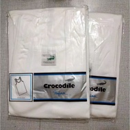 CROCODILE Kaos Dalam pria 801 Putih Salur Original
