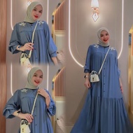 Gamis Nagita Dress Bunga