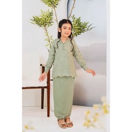 KAPAS CAHYA 07 KIDS - Sage Green (Baju Kurung ANIES IMAN)