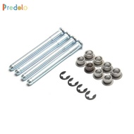 [Predolo] Vehicle Part Door Hinge Pin Bushings Kit Door Hinge Repair Kit Iron Ribbed
