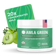 Amla Powder & Green Tea Superfood Supplement, 20x Ultra Concentrated Amla, Antioxidant Support, Made