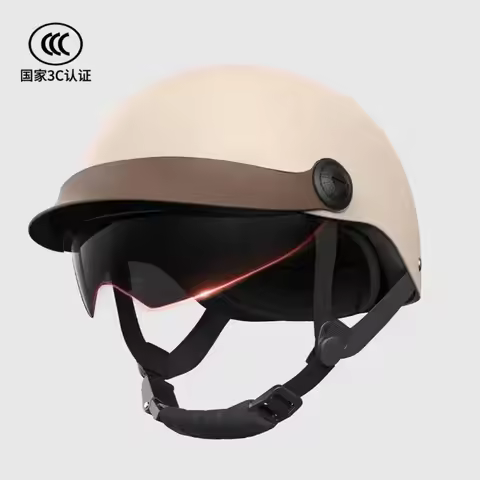 Unisex 4-Season Half Helmet - UV Protection Sunproof Helmet for E-Vehicle & Motorcycle