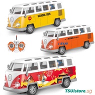 RC School Bus Model Car Electric Remote Control Educational Simulated Toys Ambulance With LED Light 