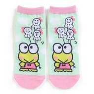 Sanrio 日本正版 Keroppi 青蛙仔 成人短襪 (晴天娃娃)
