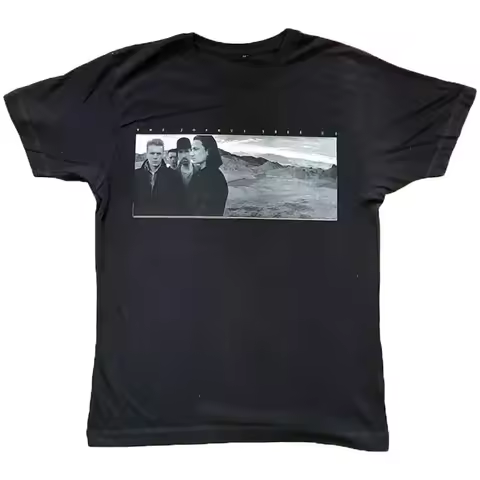 Men's U2 Joshua Tree Photo T-shirt X-Large Black