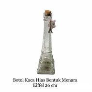 Eiffel Tower Shape Decorative Glass Bottle 26cm (BK-07)Am
