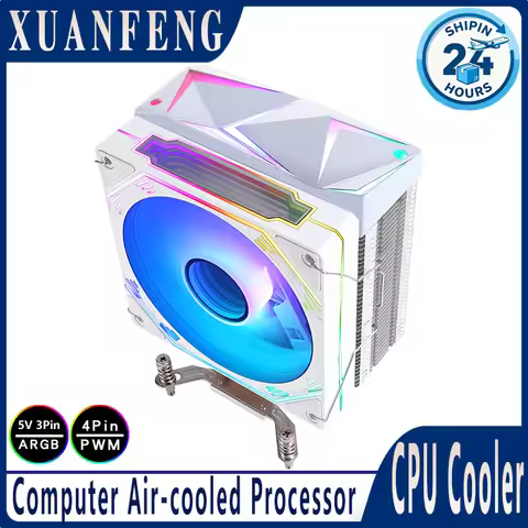 XUANFENG 4/6 Heat Pipe 120mm RGB Fan Efficient Cooler Cpu Processor x99 i5 i7 i9 4pin/PWM 5V3pin ins