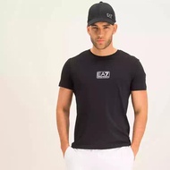 Street Wear All-Match Unisex EA7 Simple New Style Letter Printing Large Size Short-Sleeved T-Shirt 7