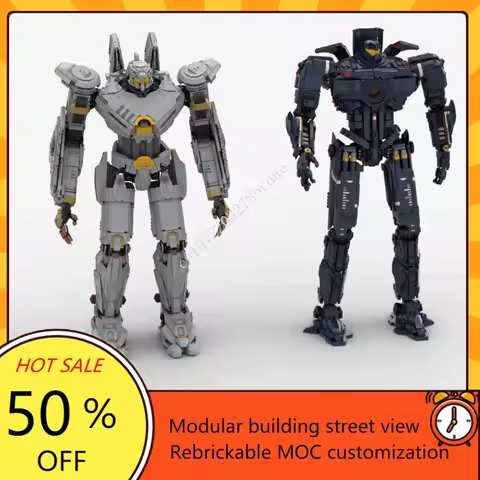 Maritime Warfare Famous The Movies MOC Space Gipsy Danger Fighter Striker Eureka Robot Model Custom 