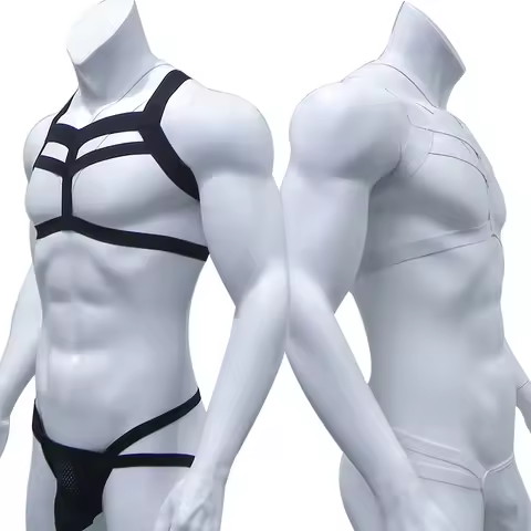 Bondage Men Harness Thong Set Man Body Chest BDSM Jockstraps Costume Jock Strap Fetish Lingerie Halt